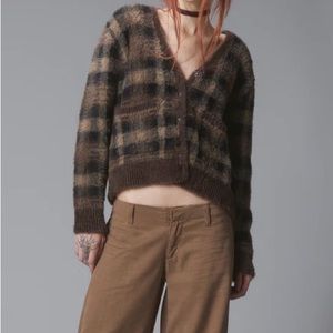 UNIF Brown Ty Cardigan